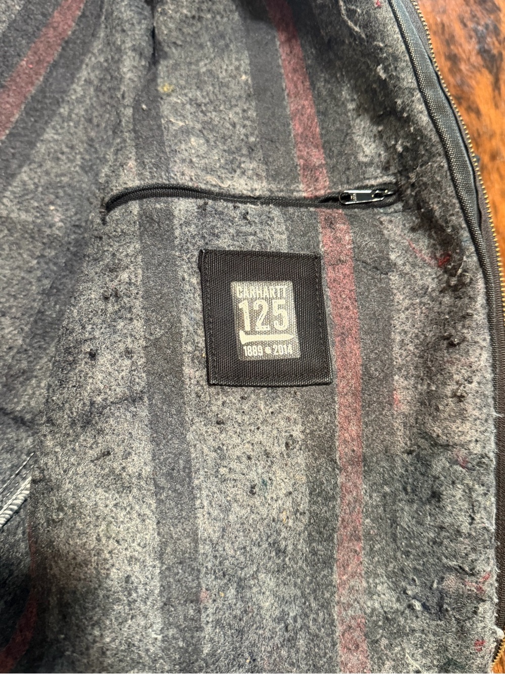 Vintage Carhartt Detroit Jacket J001 Black Made in USA Union Made Men's L 25th - Picture 6 of 15